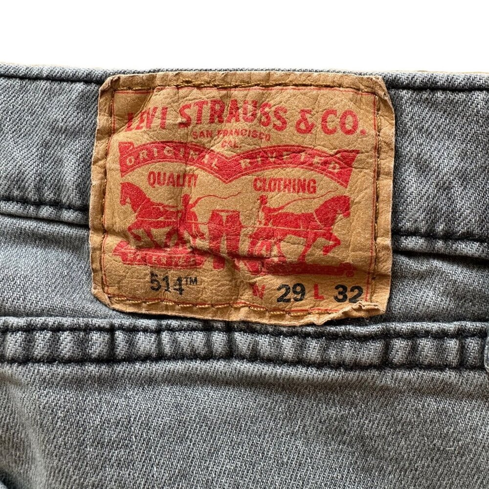 Levi's Men's 514 Straight Fit Gray Men's Jeans W29 L32